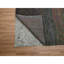Tapis oriental gris anthracite, moderne, noué à la main 10 pi 2 po x 13 pi 10 po, laine et soie, velours doux ton sur ton, oriental
