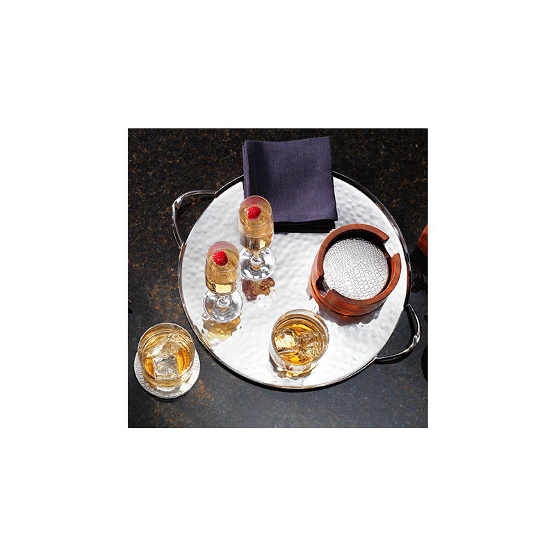 Kenya Round Coaster Set With Holder