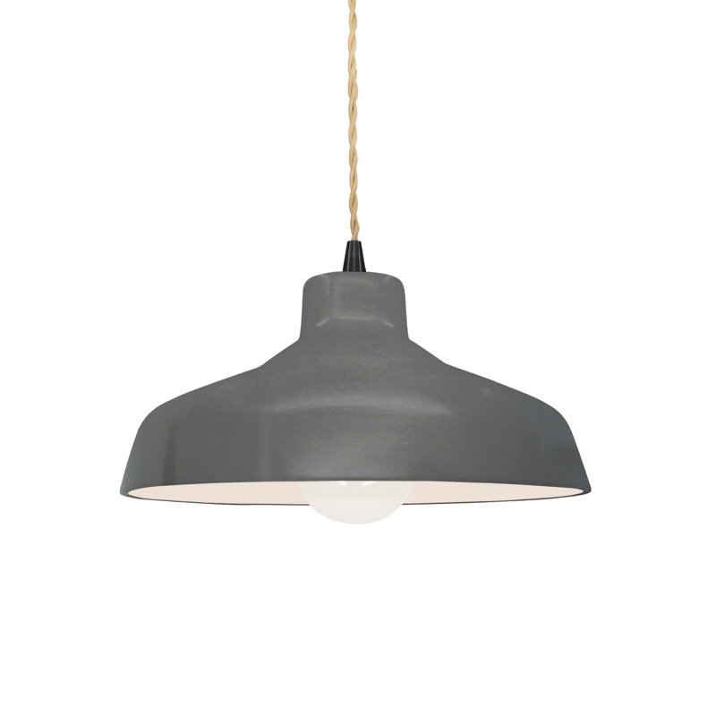 Gela 1 - Light Dome Pendant, Matte Black, 5.75" H x 11.5" W x 11.5" D