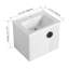Meuble-lavabo avec lavabo, pour petite salle de bain, meuble-lavabo avec porte à fermeture en douceur-1894123304