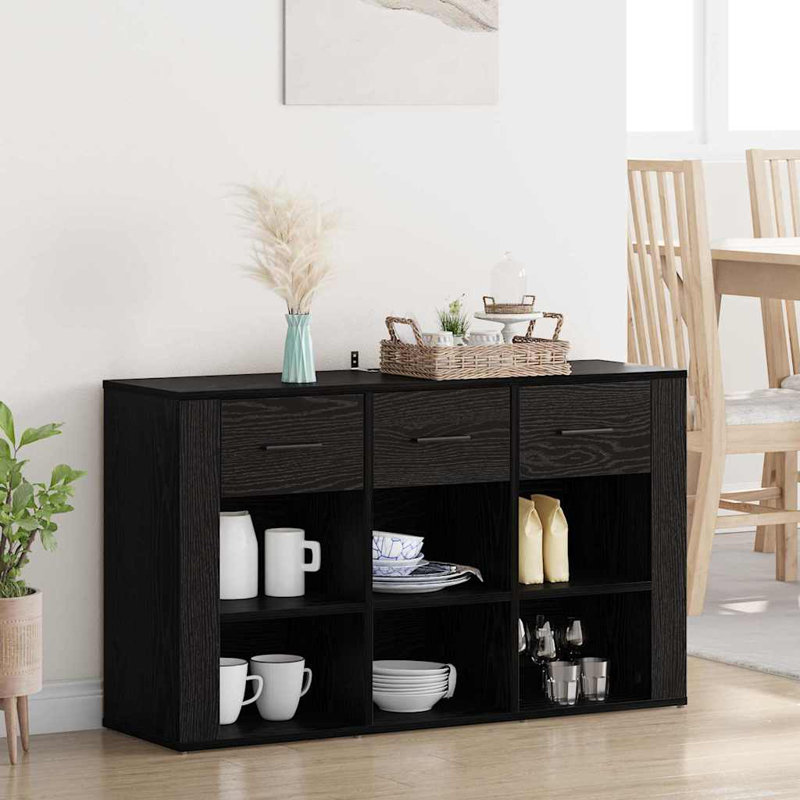 100cm Sideboard, Black Oak