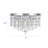 15" 5-light Glam Crystal Flush Mount Chandelier-2075774394