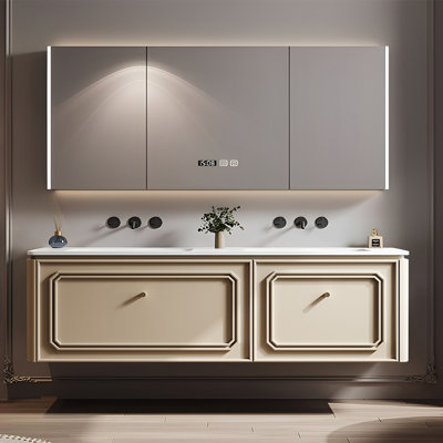 Fashionable double-basin bathroom cabinet