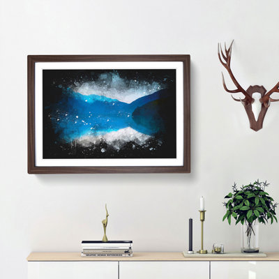Lake In Haines Alaska Paint Splash - Picture Frame Graphic Art