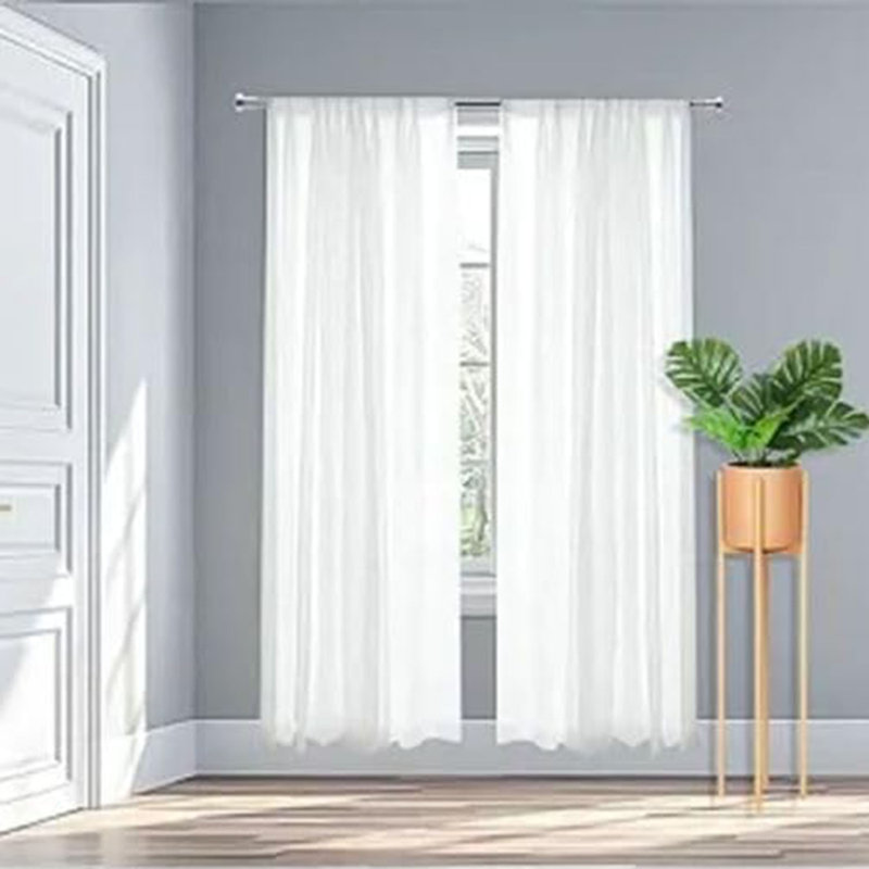 Extendable Curtain Rod ,No Drilling ,Shower Curtain Pole, Tension Rod, Silver