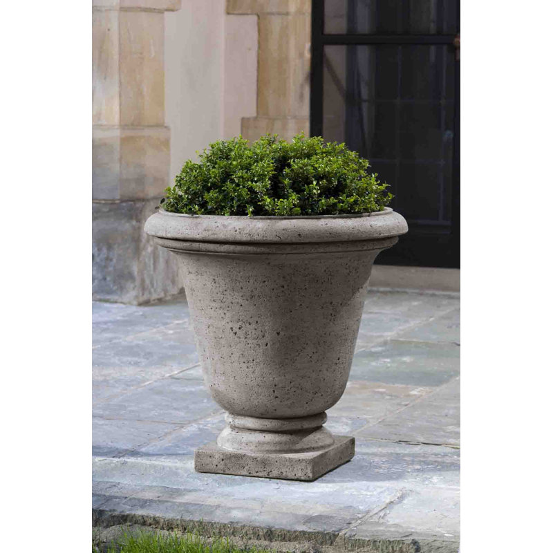 Hampton Handmade Urn Planter, Graystone, 26.5" H x 27" W x 27" D