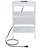 End Table With Charging Station, Slim Nightstand With Fabric Storage Drawer, Wood Side Table For Small Space, Living Room, Bedroom-1156773025