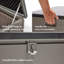ClassicLiving Abdelaziz 109cm W 270L Water Resistant Polypropylene Lockable Deck Box in Brown