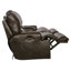 Causeuse inclinable en cuir italien avec console de rangement 89 po Anjuman-24676008-24676009-24676005