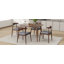 Ensemble de 2 chaises de salle à manger en bois d'hévéa-118444443