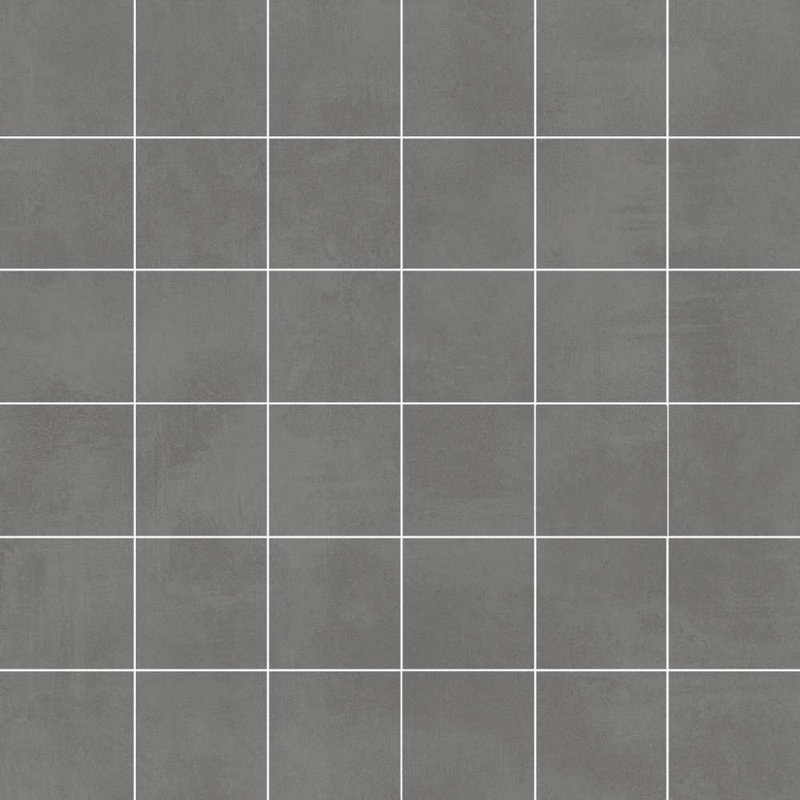 Studio 2" x 2" Matte Porcelain Mosaic Floor and Wall Tile, Gris