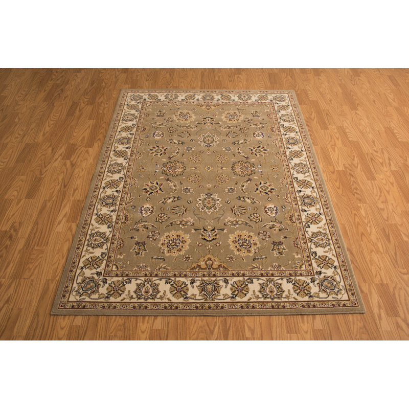 Barkett Oriental Wool Area Rug, Rectangle 114 x 175cm