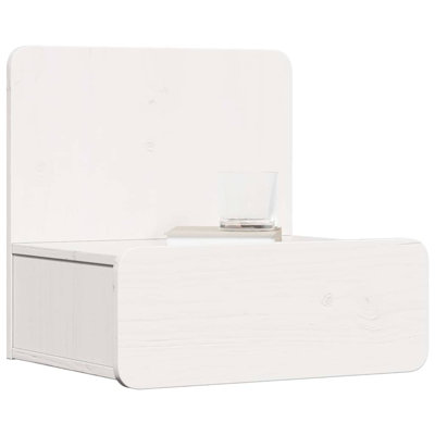 Bedside Table Wax 44 X 32.5 X 40 Cm Solid Pine Wood