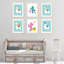 « jolie llama cactus », ensemble de 6 impressions sur papier Deonta