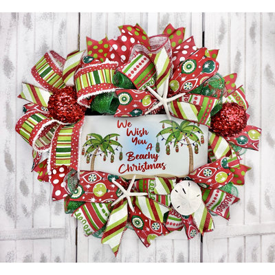 Couronne de Noël en maille 18 po Deco