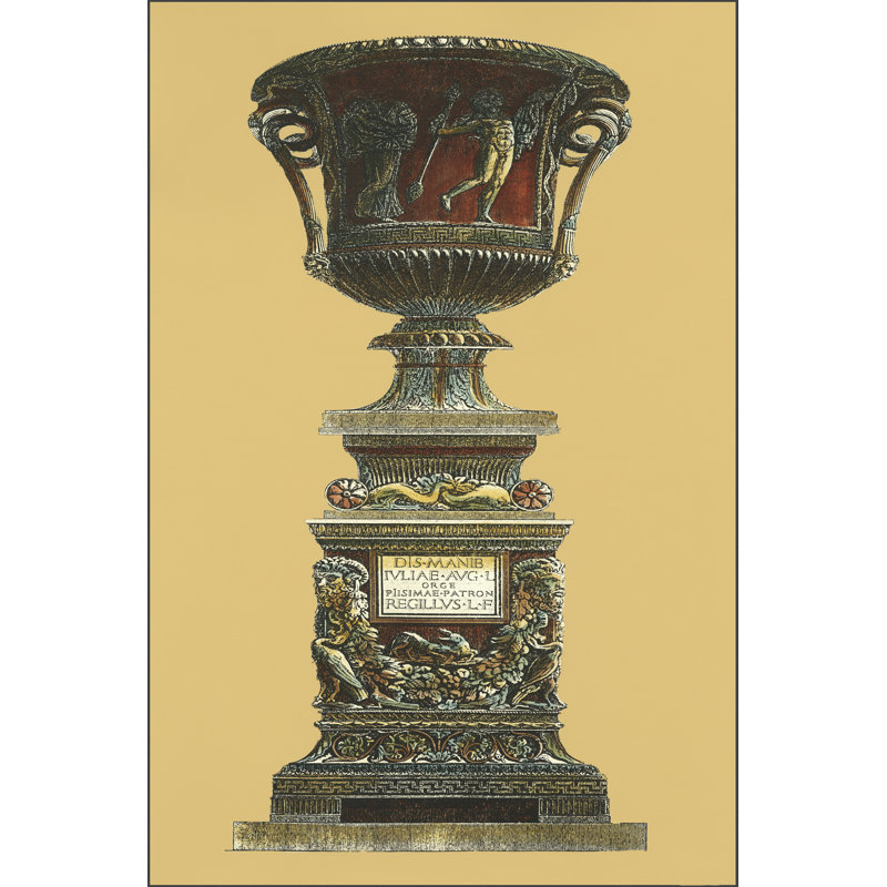 Vase Et Piedestal II by Giovanni Piranesi - Wrapped Canvas Print, 91cm H x 61cm W x 3.8cm D