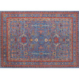 Transitional One-of-a-Kind Rectangle 8'10" X 11'10" Hand Knotted Area Rug
