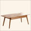 Centre de table Table basse 100% plateau en bois massif avec plateau et plateau de table basse Largeur 120 X Profondeur 56 X Hauteur 45 Cm Bureau d'étude Facile à assembler
