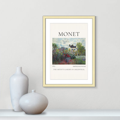 Old Masters Collection "Artists Garden in Argenteuil" Print