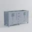 Meuble-lavabo double gris foncé l 60 po x P 22 po