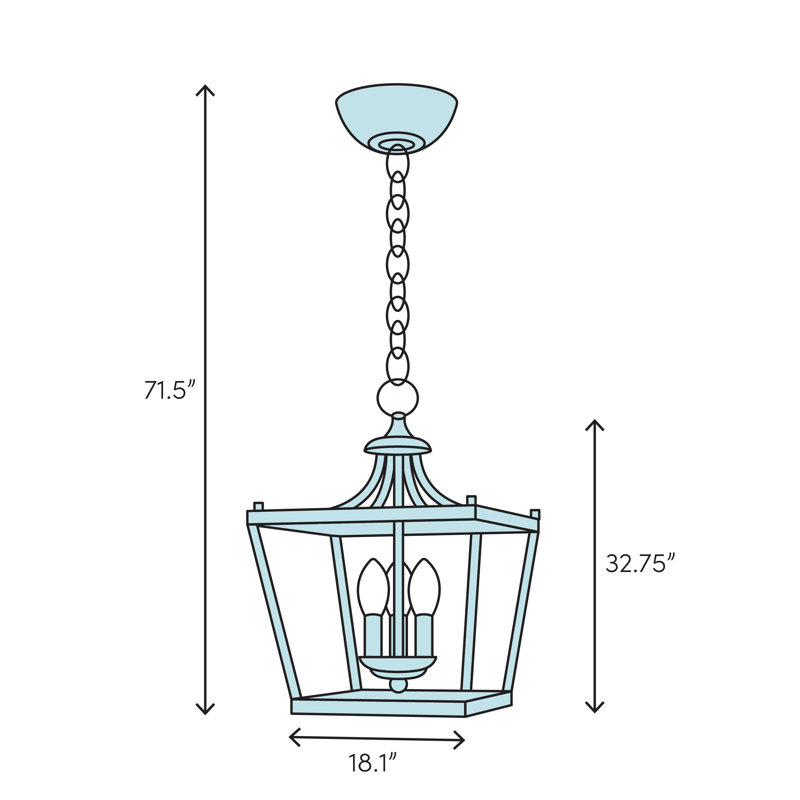 Lustre géométrique Hanford à 3 lumières, Sienne brûlée