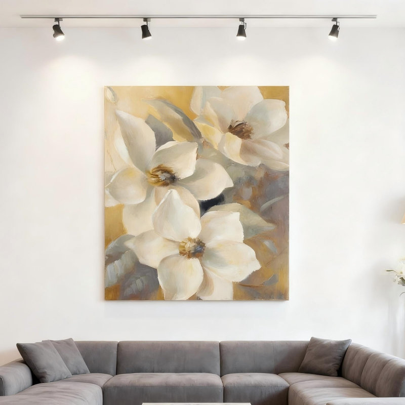 Art mural en toile sans cadre Magnolias Aglow At Sunset II 16 po x 20 po