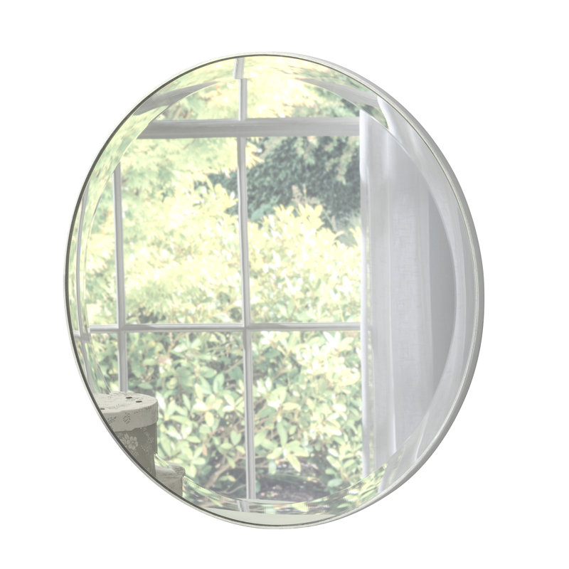 Drumnasole Wood Wall Mirror, Silver