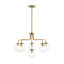 Lustre spoutnik linéaire à 6 lumières