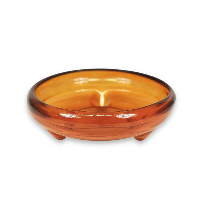 Metro Lane Adrinna Glass Serving Bowl, Orange