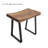 Alviani Solid Wood Top End Table