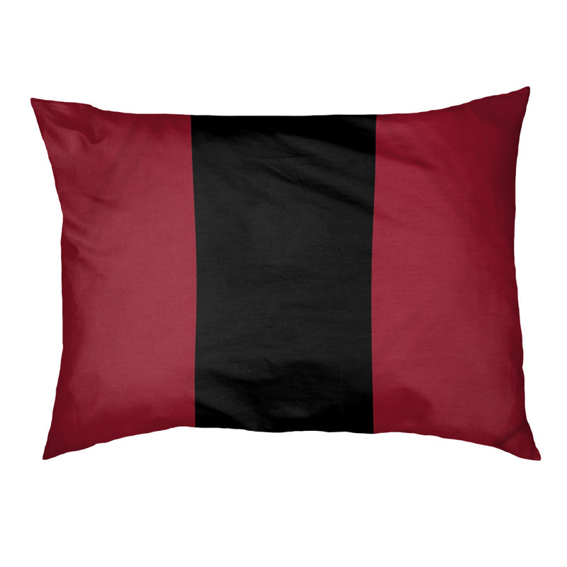 Coussin pour chien Denver, Moyen (H 6,5 po x l 40 po x P 30 po), Rouge/noir