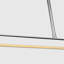 Mick De Giulio Stagger 1-light Linear Chandelier in Polished Stainless Steel with Acrylic shade-390554727