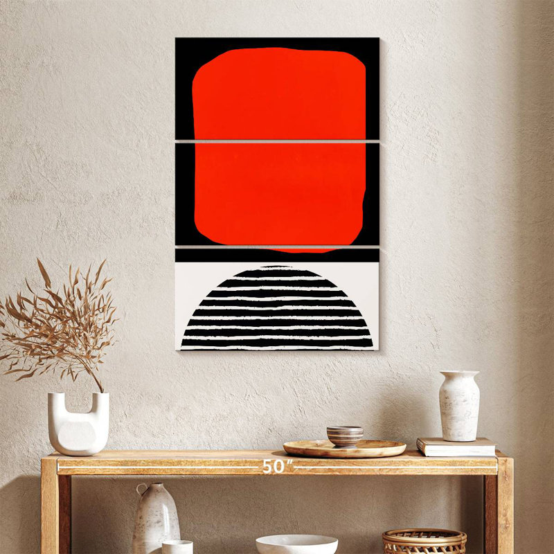 Avery Red Abstracta, 38" H x 24" W