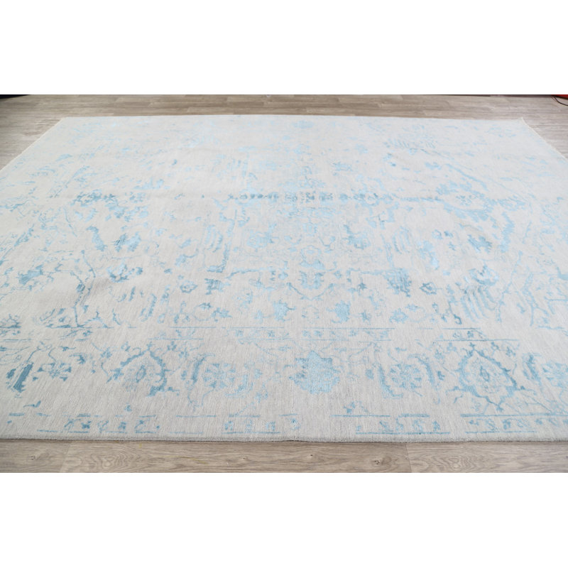 Tapis de salle de heriz 9 pi 1 po x 12 pi 2 po one-of-kind-noué la main new age Mattingly