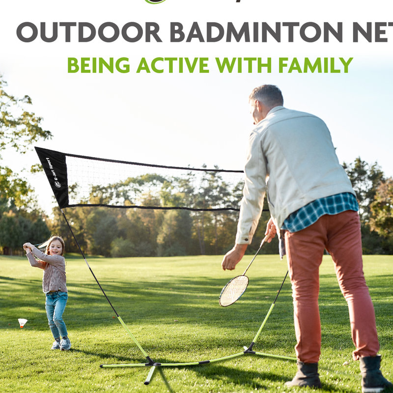 Jeu de badminton en plein air - Aucun outil requis, portable (filet seulement)
