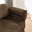 Canapé RSF en velours côtelé avec 1 coussin - brun-822643824