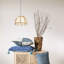 Suspension en rotin et coton