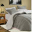 Ensemble de literie pour lit simple avec revers en sherpa Feathersoft, confort en polyester et style moderne