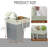 Flax Foldable Stair Step Basket With Rope Handles