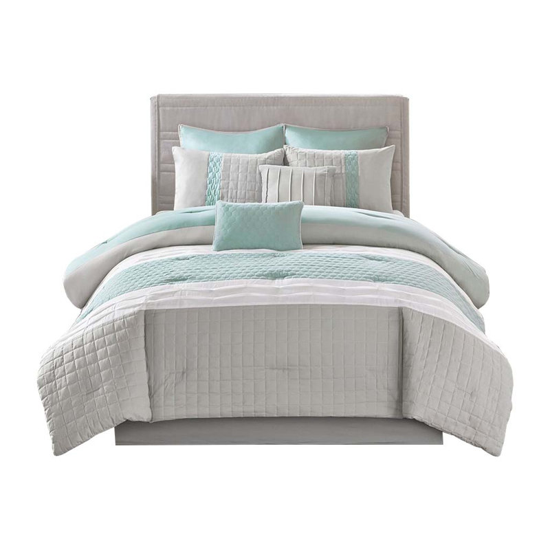 Polyester Standard Pieced Comforter, King Comforter +7 Additional Pieces