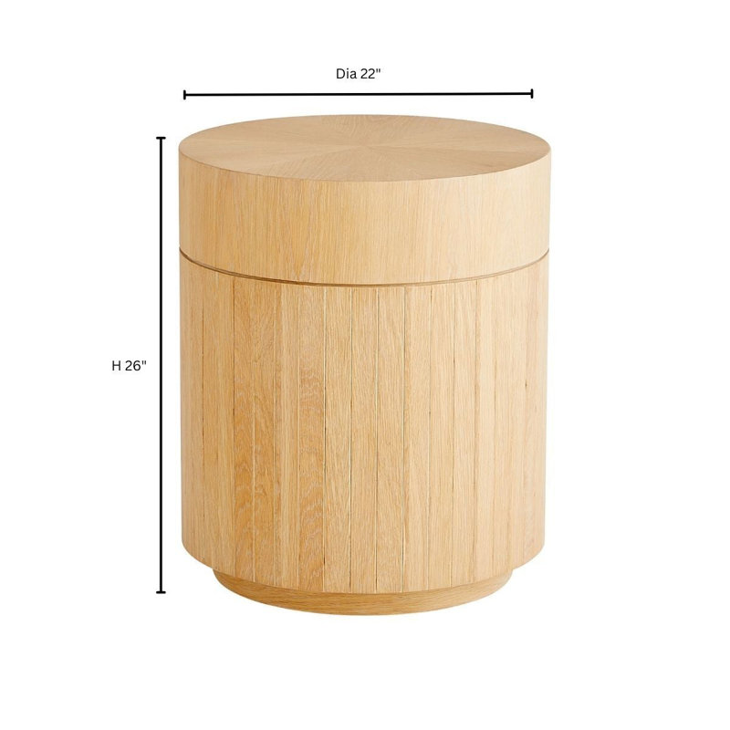 Lamu Solid Wood End Table