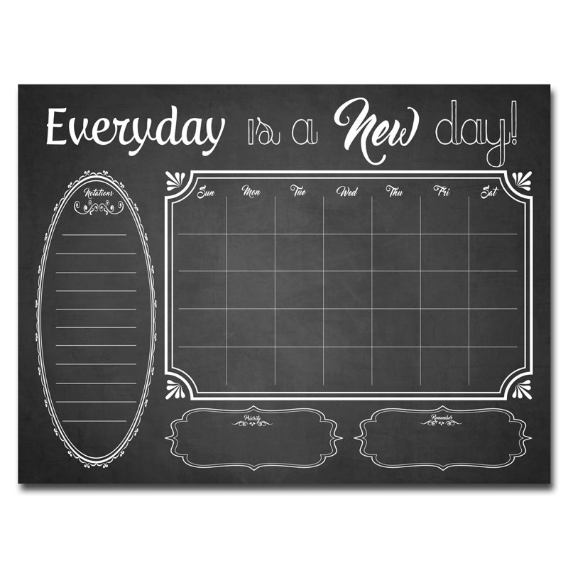 Plastic Dry Erase Board, 1.66' H x 2.5' W