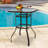Outdoor Bar Table With Umbrella Hole Metal Patio Bar Table Outdoor Bar Height Table Pub Table For Patio High Top Table