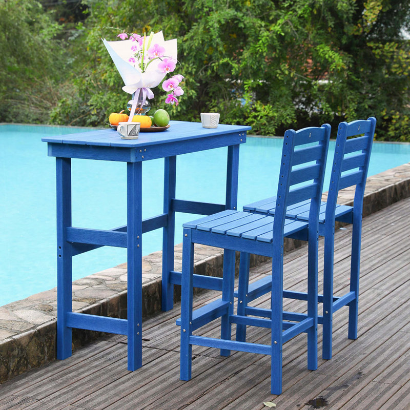 HDPE Bar Height Adirondack Stool