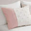 3 PCS Full/Queen Colorblock Clip Jacquard Duvet Cover Set Pink