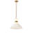 1-LED dimmable white glass pendant light