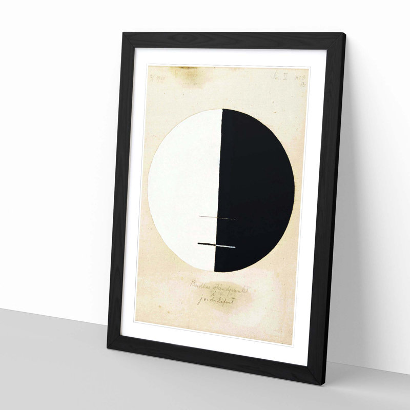 Buddhas Standpoint by Hilma af Klint - Framed Print, Black