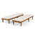 Teak Frame / Cream Cushion