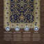 Tapis décoratif bleu marine et ivoire Eutizio-1874212845