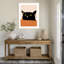 «The Curious Cat» par Uma Gokhale, impression sur bois encadrée-2115153657